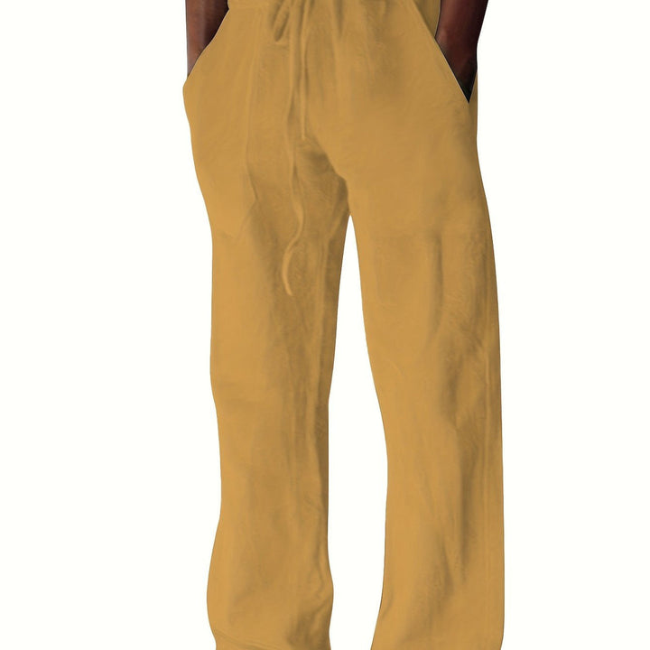 Herrenhose | Lockere Passform & Kordelzug | Frühling & Sommer | Freizeit & Yoga