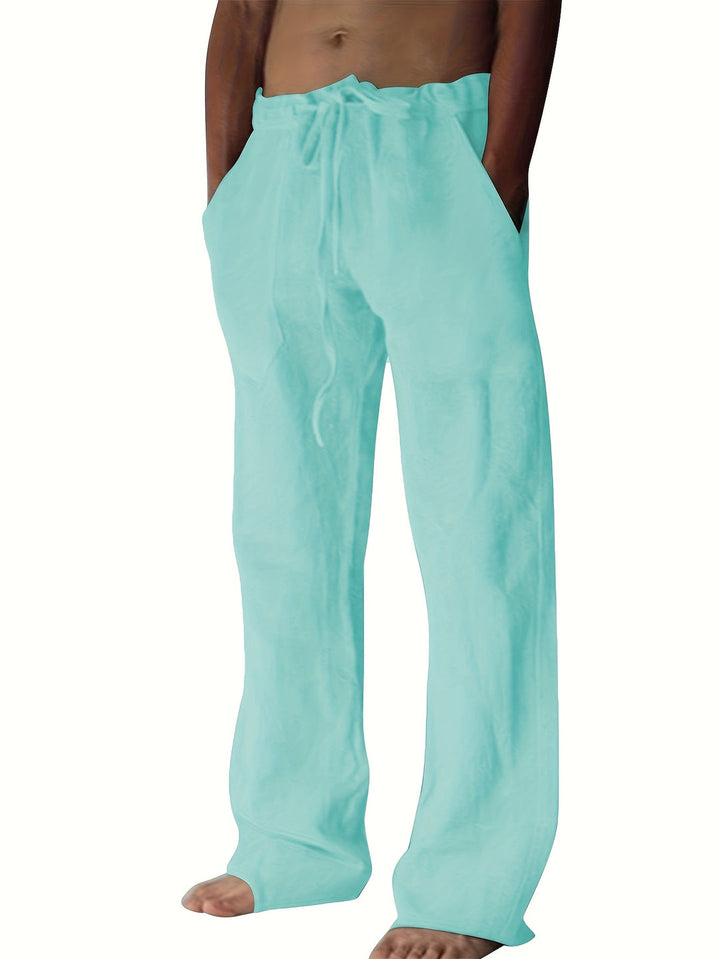 Herrenhose | Lockere Passform & Kordelzug | Frühling & Sommer | Freizeit & Yoga