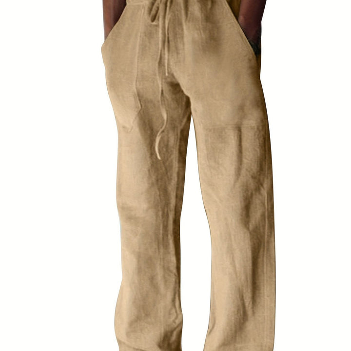 Herrenhose | Lockere Passform & Kordelzug | Frühling & Sommer | Freizeit & Yoga