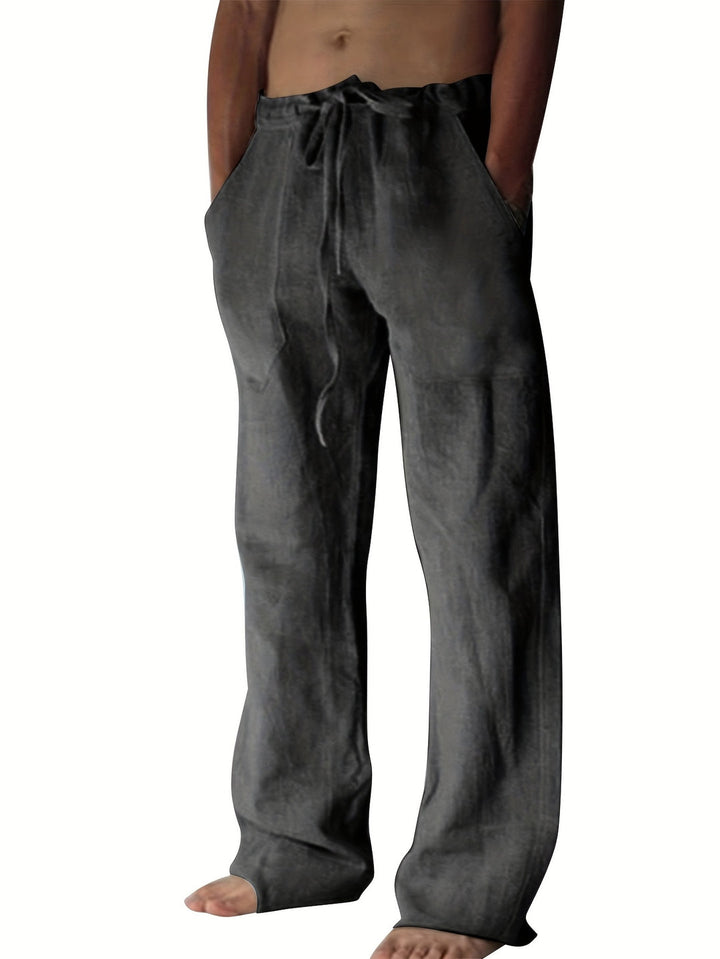 Herrenhose | Lockere Passform & Kordelzug | Frühling & Sommer | Freizeit & Yoga