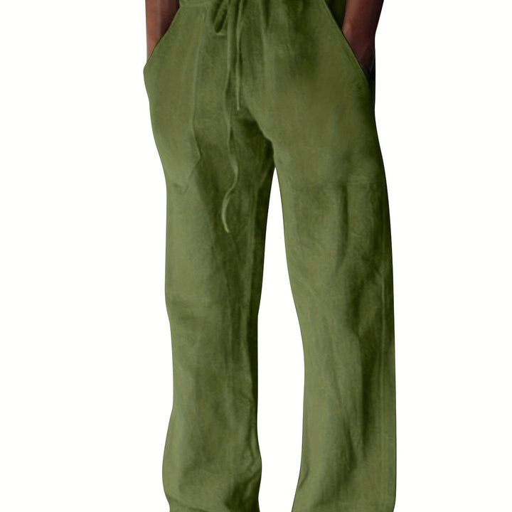 Herrenhose | Lockere Passform & Kordelzug | Frühling & Sommer | Freizeit & Yoga