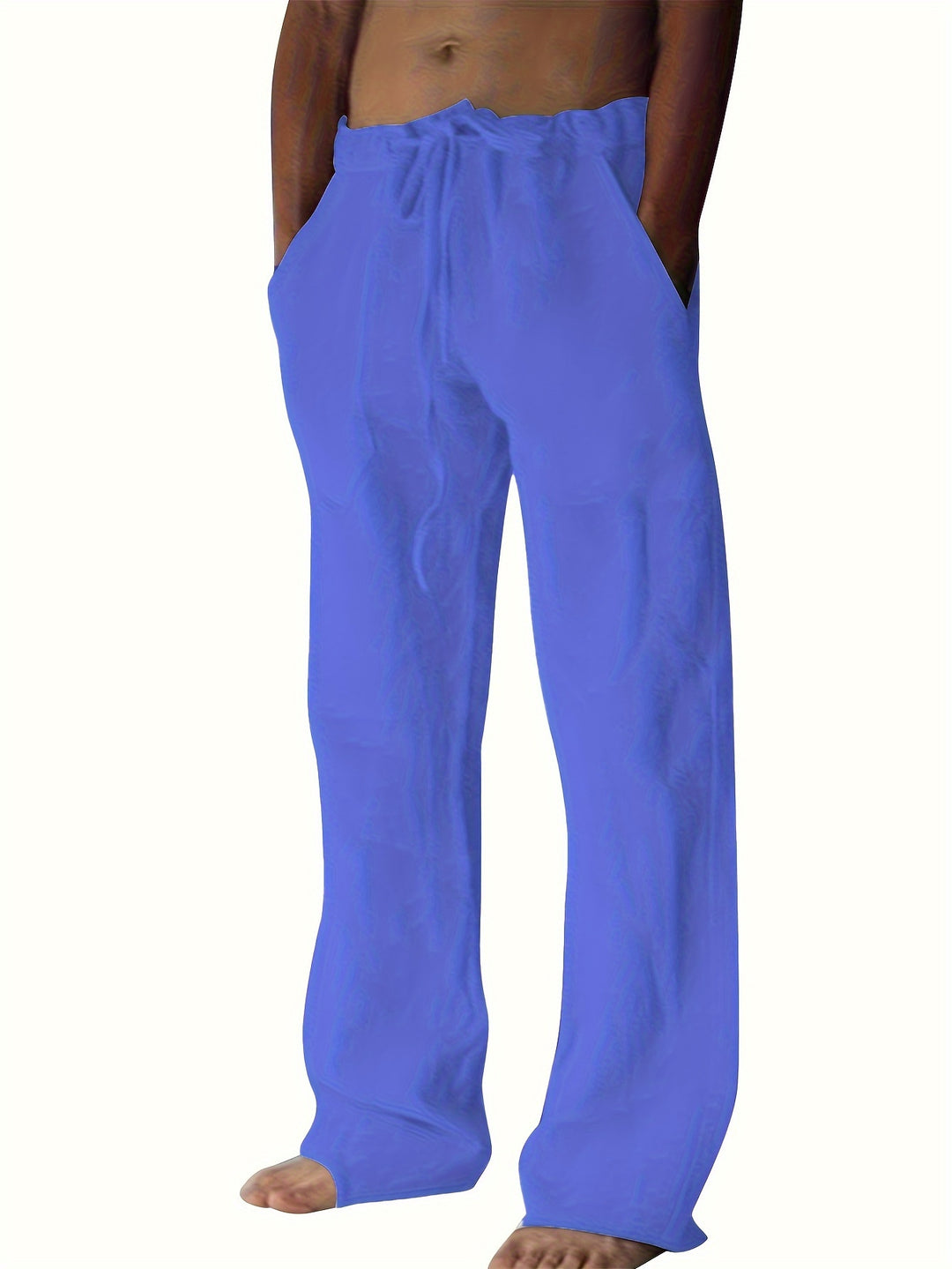 Herrenhose | Lockere Passform & Kordelzug | Frühling & Sommer | Freizeit & Yoga