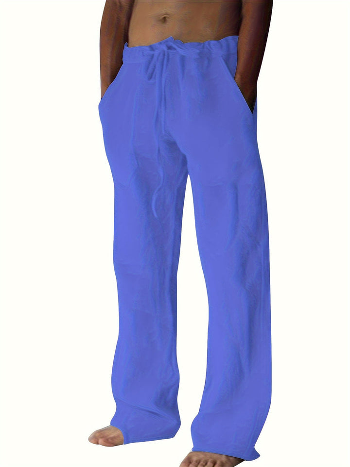 Herrenhose | Lockere Passform & Kordelzug | Frühling & Sommer | Freizeit & Yoga