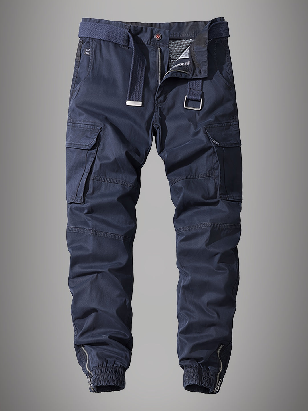 Herrenhose | Reguläre Passform | Mehrere Taschen mit Klappen | Lässige Outdoor mit Bündchen