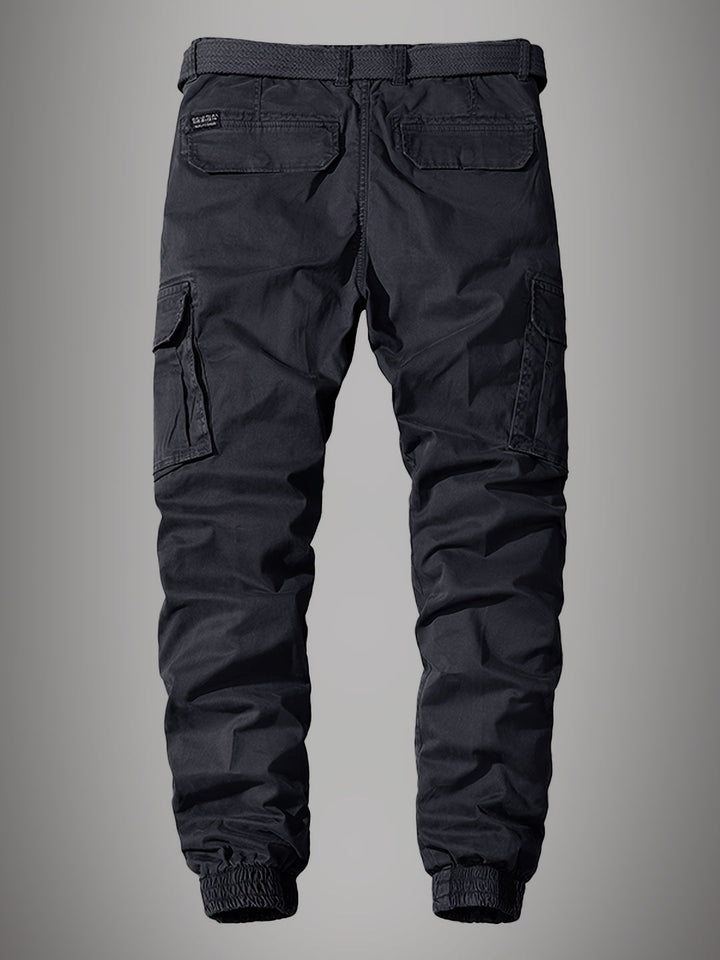 Herrenhose | Reguläre Passform | Mehrere Taschen mit Klappen | Lässige Outdoor mit Bündchen