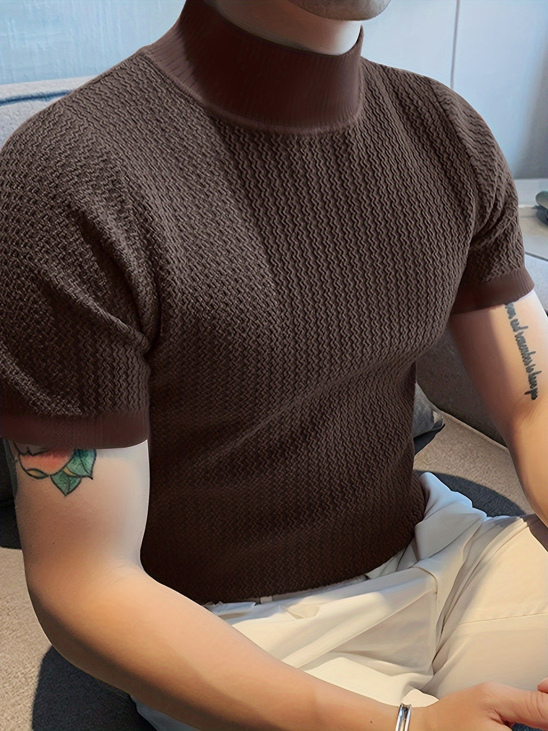 Klassisches und stilvolles Herren T-Shirt mit kurzen Ärmeln für Freizeit und den Alltag | Lorenzo