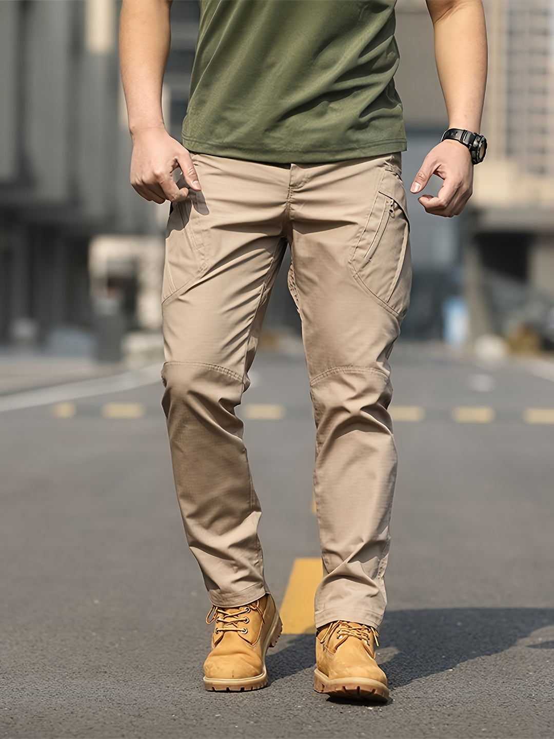 Taktische Cargo-Hose für Herren | Nachhaltiges Polyester | Mehrere Taschen | Für Wandern & Outdoor-Abenteuer