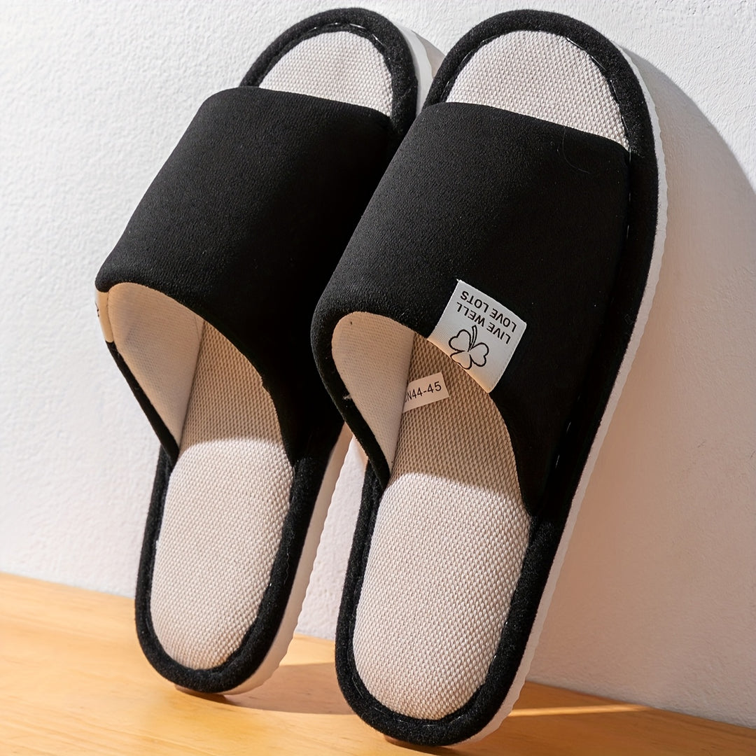 Unisex Hausschuhe | Einfarbiges Design & Slip-On-Style | Weiche Antirutsch-EVA-Sohle | Für Zuhause & Büro