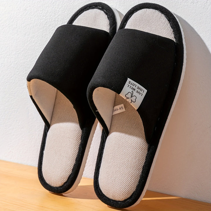 Unisex Hausschuhe | Einfarbiges Design & Slip-On-Style | Weiche Antirutsch-EVA-Sohle | Für Zuhause & Büro