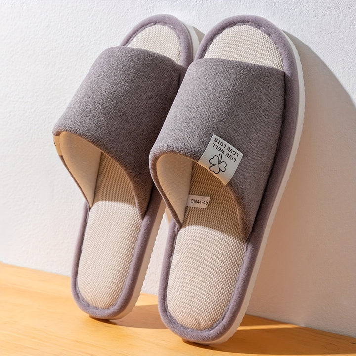 Unisex Hausschuhe | Einfarbiges Design & Slip-On-Style | Weiche Antirutsch-EVA-Sohle | Für Zuhause & Büro