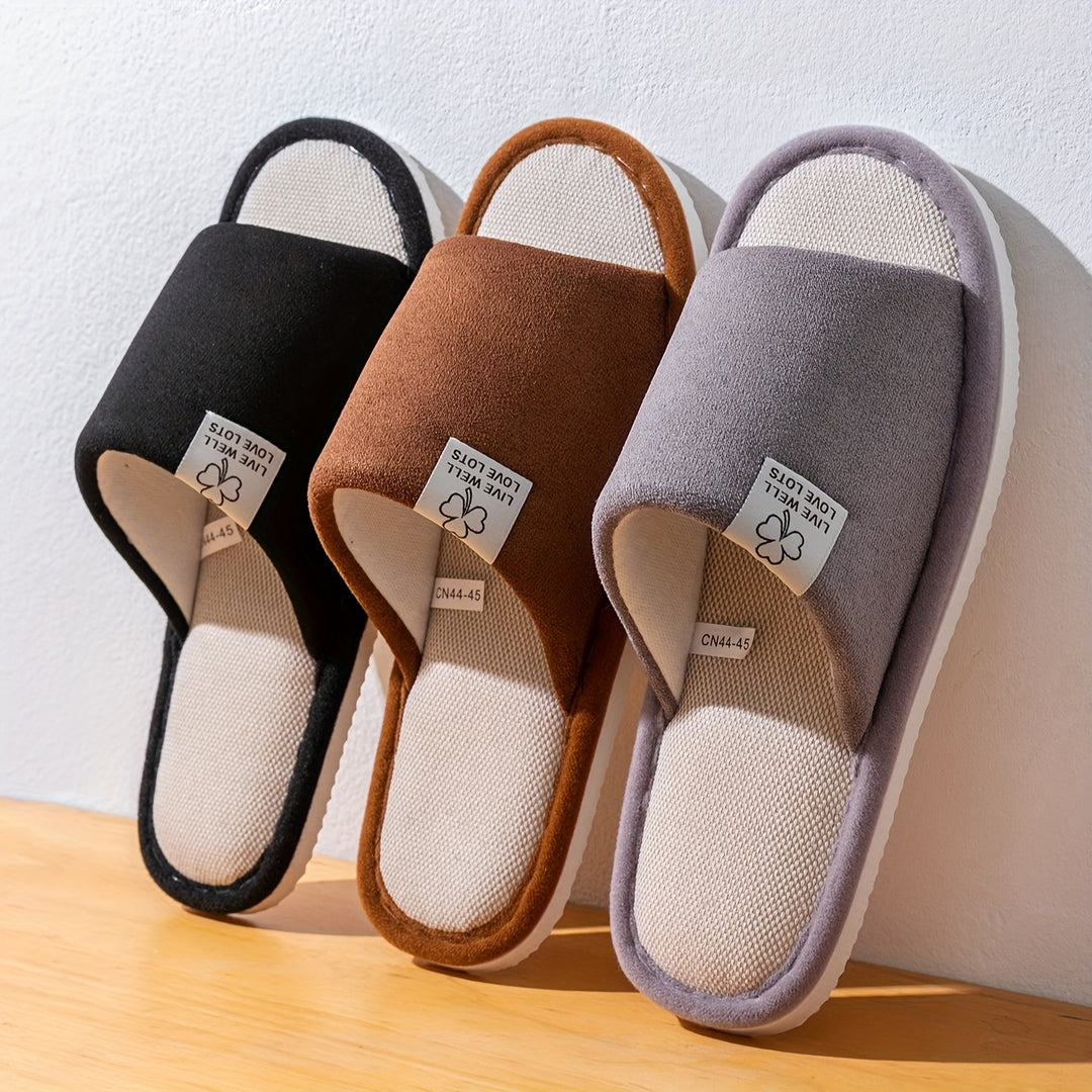 Unisex Hausschuhe | Einfarbiges Design & Slip-On-Style | Weiche Antirutsch-EVA-Sohle | Für Zuhause & Büro