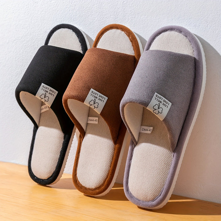 Unisex Hausschuhe | Einfarbiges Design & Slip-On-Style | Weiche Antirutsch-EVA-Sohle | Für Zuhause & Büro