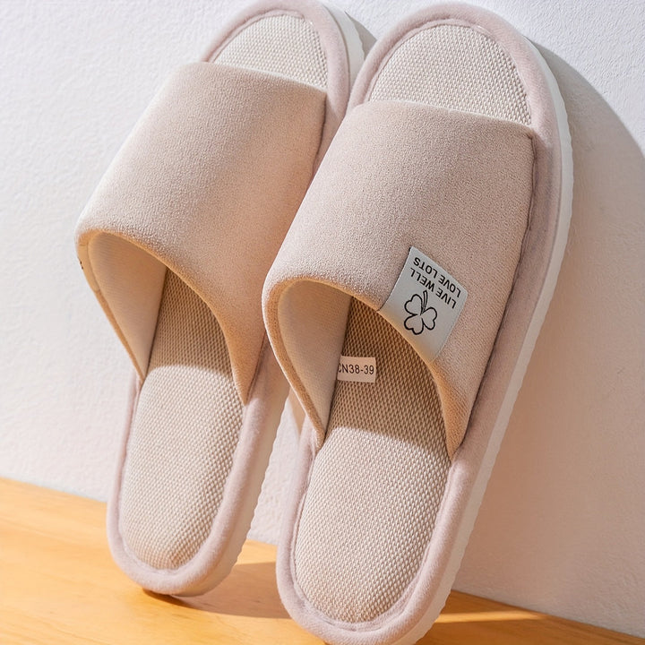 Unisex Hausschuhe | Einfarbiges Design & Slip-On-Style | Weiche Antirutsch-EVA-Sohle | Für Zuhause & Büro