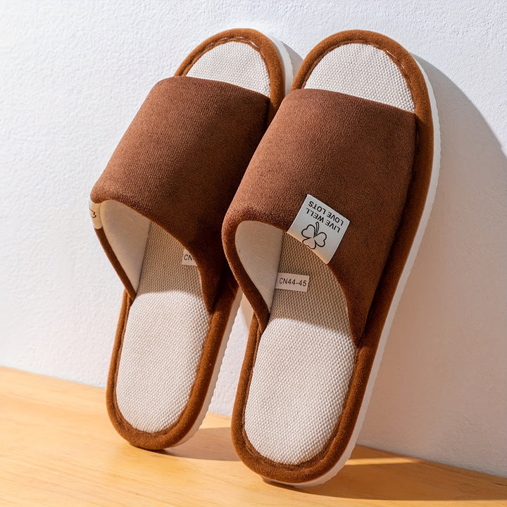 Unisex Hausschuhe | Einfarbiges Design & Slip-On-Style | Weiche Antirutsch-EVA-Sohle | Für Zuhause & Büro