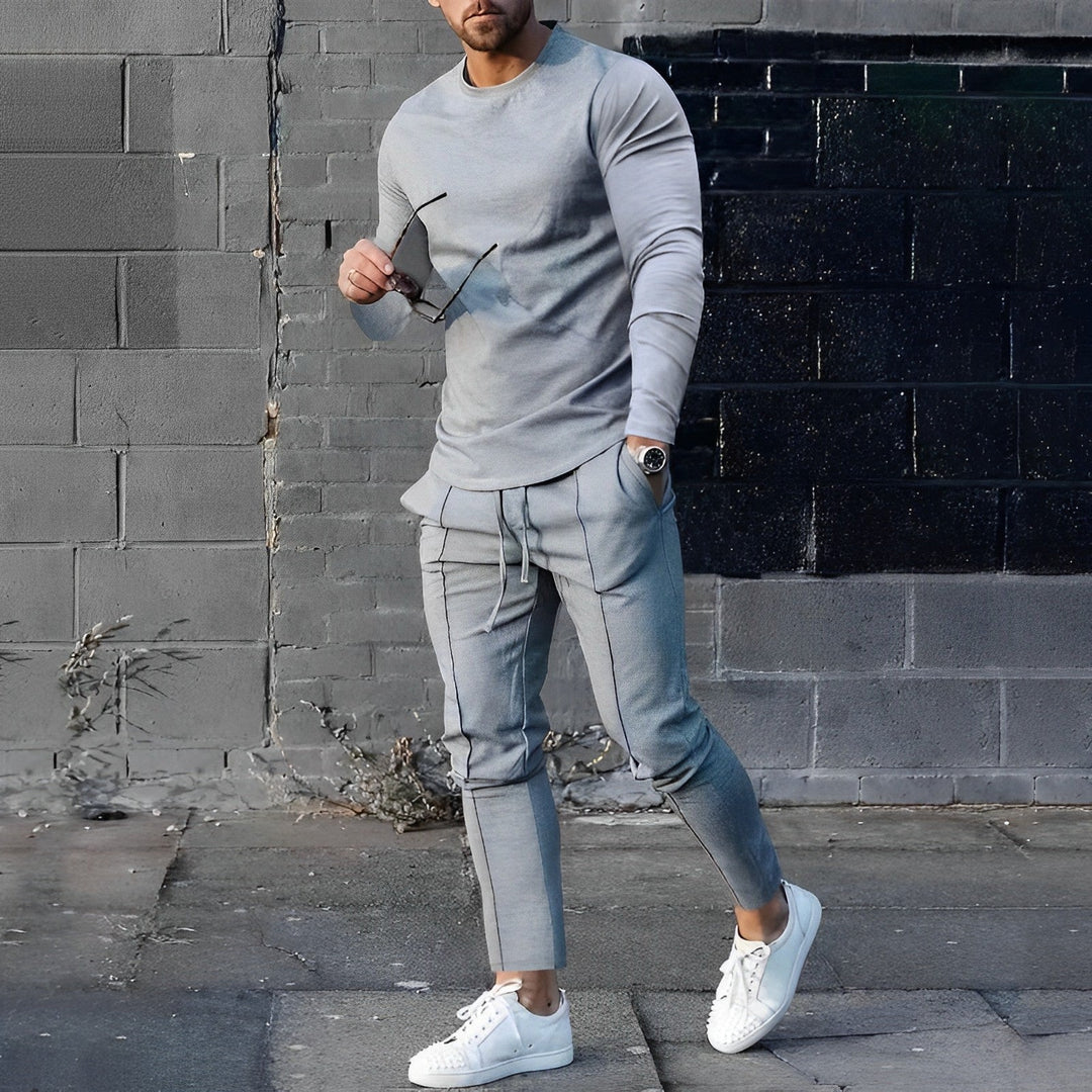 Zeitloser Herrenpullover und -hose mit langen Ärmeln für mühelosen Stil und Komfort | Kevin